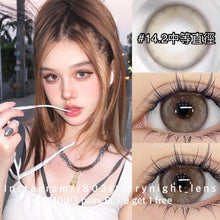 將圖片載入圖庫檢視器 現貨 早安情話 af queen 啡色 brown 14.20mm 年拋 (兩片裝)🎀可預訂請撳度數選項中最下🎀 ✨$100/3對✨