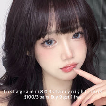 將圖片載入圖庫檢視器 現貨 夜吻維納斯🩵 af queen 藍色 blue 14.50mm 年拋 (兩片裝) 🎀可預訂請撳度數選項中最下🎀 ✨$100/3對✨