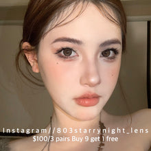 將圖片載入圖庫檢視器 現貨 比特星💫🤎xiyou 啡色brown 14.00mm 年拋 (兩片裝)🎀可預訂請撳度數選項中最下🎀 ✨$100/3對✨