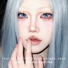 將圖片載入圖庫檢視器 現貨 AI冰美人💙 Tina 藍色 blue 14.20mm 半年拋 (兩片裝) 🎀可預訂請撳度數選項中最下🎀 ✨$100/3對✨