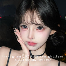 將圖片載入圖庫檢視器 現貨 大眼崽崽🩶 Tina 14.50mm 黑色 灰色 gray Black  半年拋(兩片裝)🎀可預訂請撳度數選項中最下🎀 ✨$100/3對✨