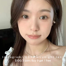 將圖片載入圖庫檢視器 新品預訂✨  落日奶酪🧀 thestarlens  啡色 brown 14.20mm 半年拋 (兩片裝) 🎀可預訂請撳度數選項中最下🎀 ✨$100/3對✨