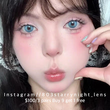 將圖片載入圖庫檢視器 現貨 AI冰美人💙 Tina 藍色 blue 14.20mm 半年拋 (兩片裝) 🎀可預訂請撳度數選項中最下🎀 ✨$100/3對✨