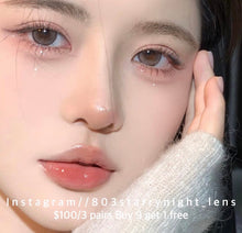 將圖片載入圖庫檢視器 現貨 萌熊軟糖 買完不補❗️啡色 brown 14.50mm 年拋(兩片裝)✨$100/3對✨