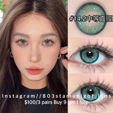 將圖片載入圖庫檢視器 現貨 納吉尼蛇女💚 Clamido 綠色 green 14.20mm 年拋 (兩片裝) 🎀可預訂請撳度數選項中最下🎀 ✨$100/3對✨