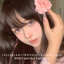 將圖片載入圖庫檢視器 現貨 莫奈花海🌸 thestarlens 粉紅色 紫色 pink purple 14.50mm 半年拋 (兩片裝) 🎀可預訂請撳度數選項中最下🎀 ✨$100/3對✨