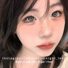 將圖片載入圖庫檢視器 現貨 虛擬人類灰🖤🩶 ovo 黑色 灰色 black gray 14.50mm 半年拋 (兩片裝) 🎀可預訂請撳度數選項中最下🎀 ✨$100/3對✨