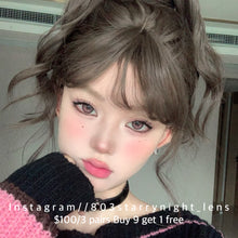 將圖片載入圖庫檢視器 現貨  黑鴨粉邂逅 🩷 afqueen 粉紅色 pink 14.50mm 年拋 (兩片裝) 🎀可預訂請撳度數選項中最下🎀 ✨$100/3對✨