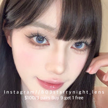 將圖片載入圖庫檢視器 現貨 藍調泡泡🫧 Tina 藍色 blue 14.20mm 半年拋 (兩片裝) 🎀可預訂請撳度數選項中最下🎀 ✨$100/3對✨