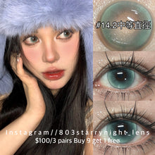 將圖片載入圖庫檢視器 新品預訂✨thestarlens 追光貓🐈14.20mm 綠色 green 半年拋(兩片裝)🎀可預訂請撳度數選項中最下🎀 ✨$100/3對✨