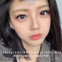 將圖片載入圖庫檢視器 現貨 傲嬌甜妹🩷 買完不補❗️ Tina啡色 brown 14.50mm 半年拋 (兩片裝) ✨$100/3對✨