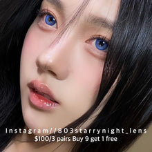 將圖片載入圖庫檢視器 新品預訂✨霓虹幽紫藍💙 Tina 藍色 blue 14.20mm 半年拋 (兩片裝) 🎀可預訂請撳度數選項中最下🎀 ✨$100/3對✨