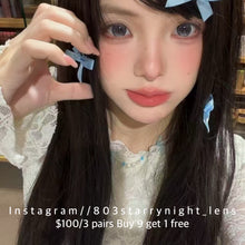 將圖片載入圖庫檢視器 現貨 反叛怪可愛 💙 Tina 藍色 blue 14.50mm 半年拋 (兩片裝) 🎀可預訂請撳度數選項中最下🎀 ✨$100/3對✨