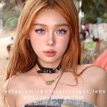 將圖片載入圖庫檢視器 現貨 賽博冰種🩵Clamido 藍色 blue14.20mm 年拋 (兩片裝) 🎀可預訂請撳度數選項中最下🎀 ✨$100/3對✨