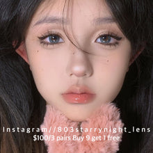 將圖片載入圖庫檢視器 現貨 水墨丹寧🩵 Clamido藍色 綠色 green blue 14.20mm 年拋 (兩片裝) 🎀可預訂請撳度數選項中最下🎀 ✨$100/3對✨