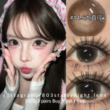 將圖片載入圖庫檢視器 新品預訂✨  大大亮巧🤎 af 啡色 brown 14.50mm 年拋 (兩片裝) 🎀可預訂請撳度數選項中最下🎀 ✨$100/3對✨