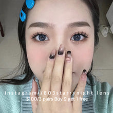 將圖片載入圖庫檢視器 新品預訂✨ 水滴光環🩵 Tina 灰藍色 blue 14.20mm 半年拋 (兩片裝) 🎀可預訂請撳度數選項中最下🎀 ✨$100/3對✨