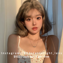 將圖片載入圖庫檢視器 現貨 傲嬌甜妹🩷 買完不補❗️ Tina啡色 brown 14.50mm 半年拋 (兩片裝) ✨$100/3對✨