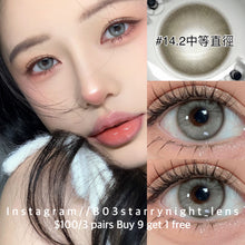 將圖片載入圖庫檢視器 現貨 耶蘇純灰🩶  ovo  灰色 gray  14.20mm 半年拋 (兩片裝)🎀可預訂請撳度數選項中最下🎀 ✨$100/3對✨