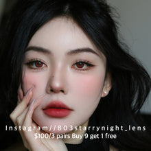 將圖片載入圖庫檢視器 現貨 赤紅連❤️ afqueen 紅色 red 14.50mm 年拋 (兩片裝) 🎀可預訂請撳度數選項中最下🎀 ✨$100/3對✨