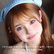 將圖片載入圖庫檢視器 現貨 斯里藍💙 af queen 藍色 blue 14.50mm 年拋 (兩片裝) 🎀可預訂請撳度數選項中最下🎀 ✨$100/3對✨