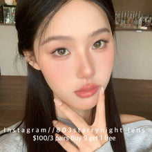 將圖片載入圖庫檢視器 現貨 陽光琥珀☀️ thestarlens 啡色 brown 14.20mm 半年拋 (兩片裝) 🎀可預訂請撳度數選項中最下🎀 ✨$100/3對✨