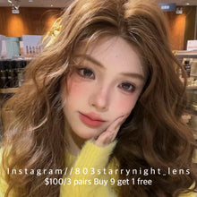 將圖片載入圖庫檢視器 新品預訂✨ 迷人小富婆🤎 af 啡色 brown 14.50mm 年拋 (兩片裝) 🎀可預訂請撳度數選項中最下🎀 ✨$100/3對✨