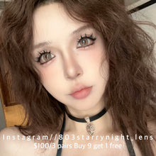 將圖片載入圖庫檢視器 現貨 遠洋桔梗🍊💛 af Queen 啡色 Bronw 14.50mm 年拋 (兩片裝)🎀可預訂請撳度數選項中最下🎀 ✨$100/3對✨