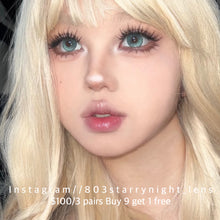 將圖片載入圖庫檢視器 現貨  閃光薄荷💚🩵 af Queen 綠色 藍色 blue  green 14.00mm 年拋 (兩片裝) 🎀可預訂請撳度數選項中最下🎀 ✨$100/3對✨