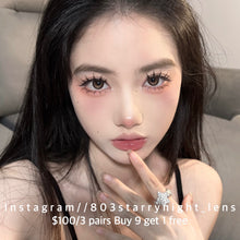 將圖片載入圖庫檢視器 現貨 比特星💫🤎xiyou 啡色brown 14.00mm 年拋 (兩片裝)🎀可預訂請撳度數選項中最下🎀 ✨$100/3對✨