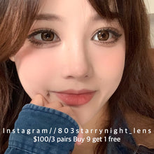 將圖片載入圖庫檢視器 現貨 太陽神🌞🤎AfQueen 啡色 brown 14.50mm 年拋 (兩片裝) 🎀可預訂請撳度數選項中最下🎀 ✨$100/3對✨