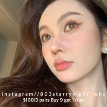 將圖片載入圖庫檢視器 現貨 遠洋桔梗🍊💛 af Queen 啡色 Bronw 14.50mm 年拋 (兩片裝)🎀可預訂請撳度數選項中最下🎀 ✨$100/3對✨