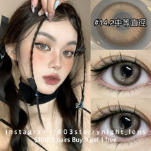 將圖片載入圖庫檢視器 現貨 厭世多巴胺🤎clamido 啡色 brown 14.20mm 年拋 (兩片裝) 🎀可預訂請撳度數選項中最下🎀 ✨$100/3對✨