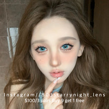 將圖片載入圖庫檢視器 現貨 爆改人魚🩵  Tina 藍色 blue 14.50mm 半年拋 (兩片裝) 🎀可預訂請撳度數選項中最下🎀 ✨$100/3對✨