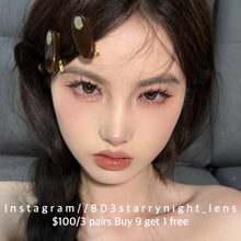 將圖片載入圖庫檢視器 現貨 小臥蠶🤎 ovolook 啡色 brown 14.20mm 半年拋 (兩片裝) 🎀可預訂請撳度數選項中最下🎀 ✨$100/3對✨