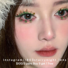 將圖片載入圖庫檢視器 現貨 淘氣修狗💚 綠色 green 14.20mm 半年拋 (兩片裝) 🎀可預訂請撳度數選項中最下🎀 ✨$100/3對✨