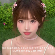 將圖片載入圖庫檢視器 現貨  黑鴨粉邂逅 🩷 afqueen 粉紅色 pink 14.50mm 年拋 (兩片裝) 🎀可預訂請撳度數選項中最下🎀 ✨$100/3對✨