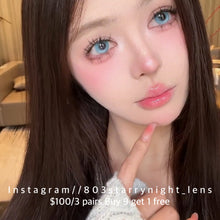 將圖片載入圖庫檢視器 新品預訂✨  反光燈藍🩵 thestarlens 藍色 Blue 14.20mm 半年拋 (兩片裝) 🎀可預訂請撳度數選項中最下🎀 ✨$100/3對✨