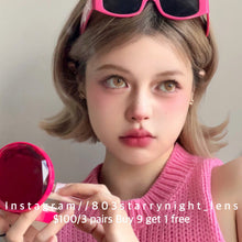 將圖片載入圖庫檢視器 現貨 紐約棕🤎af queen 啡色 brown 14.50mm 年拋 (兩片裝) 🎀可預訂請撳度數選項中最下🎀