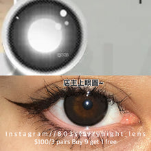 將圖片載入圖庫檢視器 新品預訂✨ 逃離銀河黑🖤 Tina 黑色 black 14.20mm 半年拋 (兩片裝) 🎀可預訂請撳度數選項中最下🎀 ✨$100/3對✨