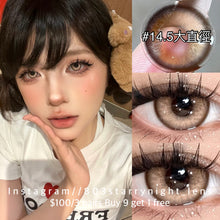 將圖片載入圖庫檢視器 新品預訂✨ 非洲朋友🤎 af 啡色 brown 14.50mm 年拋 (兩片裝) 🎀可預訂請撳度數選項中最下🎀 ✨$100/3對✨