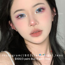 將圖片載入圖庫檢視器 新品預訂✨ 碎冰冰藍🩵 thestarlens 藍色 blue 14.50mm 半年拋 (兩片裝) 🎀可預訂請撳度數選項中最下🎀 ✨$100/3對✨