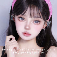 將圖片載入圖庫檢視器 現貨 月光小貓🐱🩶 af queen 灰色 gray 14.50mm 年拋 (兩片裝) 🎀可預訂請撳度數選項中最下🎀 ✨$100/3對✨