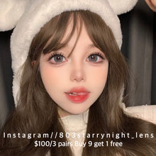 將圖片載入圖庫檢視器 現貨 椰子氣泡水 af Queen 灰色 gray 14.50mm 年拋 (兩片裝) 🎀可預訂請撳度數選項中最下🎀 ✨$100/3對✨