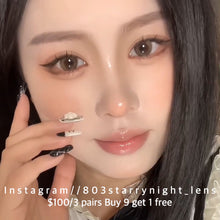 將圖片載入圖庫檢視器 現貨 波光奶咖🤎ovo 啡色 brown 14.00mm 半年拋 (兩片裝) 🎀可預訂請撳度數選項中最下🎀 ✨$100/3對✨