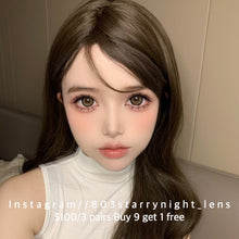 將圖片載入圖庫檢視器 現貨 月光小狗🐶🤎 af queen 啡色 brown 14.50mm 年拋 (兩片裝) 🎀可預訂請撳度數選項中最下🎀 ✨$100/3對✨