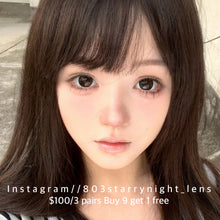 將圖片載入圖庫檢視器 新品預訂✨thestarlens 炸毛小貓🐈🖤 14.5mm 黑色 black 半年拋(兩片裝)🎀可預訂請撳度數選項中最下🎀 ✨$100/3對✨