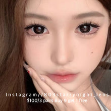 將圖片載入圖庫檢視器 現貨  莫奈黑咖🖤  af  黑色 black 14.50mm 年拋 (兩片裝) 🎀可預訂請撳度數選項中最下🎀 ✨$100/3對✨