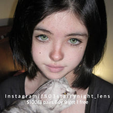 將圖片載入圖庫檢視器 現貨 金龍魚綠💚 Tina 綠色 green 14.50mm 半年拋 (兩片裝) 🎀可預訂請撳度數選項中最下🎀 ✨$100/3對✨