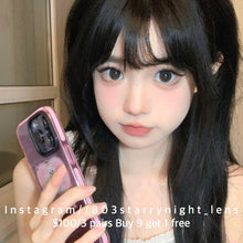 將圖片載入圖庫檢視器 現貨 透水光黑 tina 黑色 black 14.50mm 半年拋 (兩片裝) 🎀可預訂請撳度數選項中最下🎀 ✨$100/3對✨